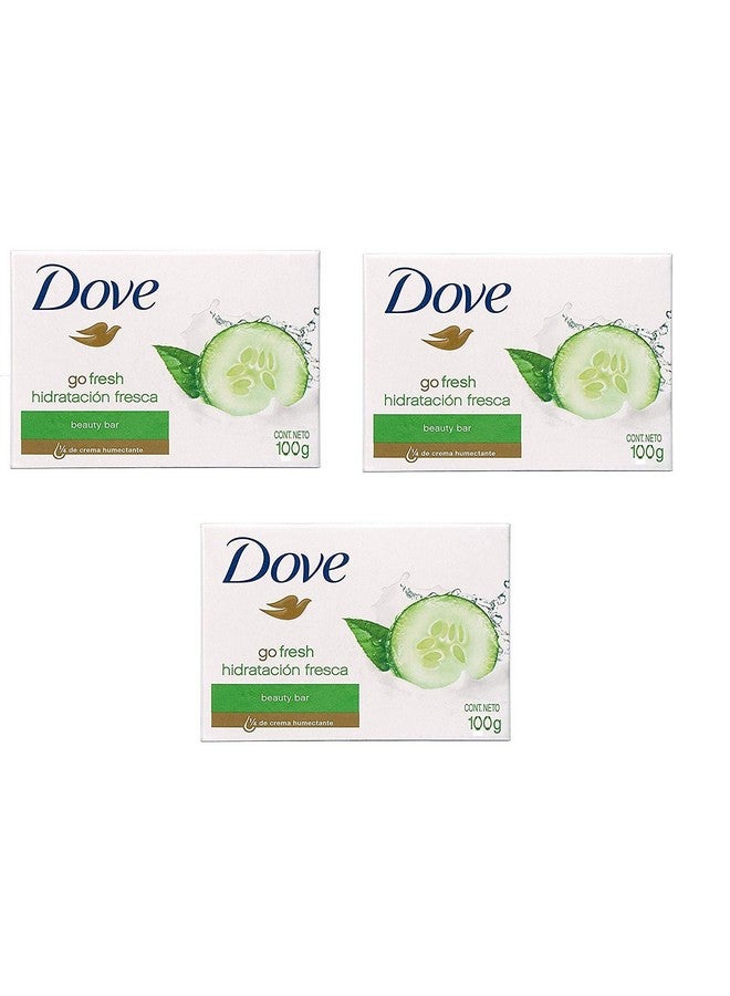 صابون جو فريش الشاي الأخضر مع الخيار 100 جرام (عبوة من 3 قطع)