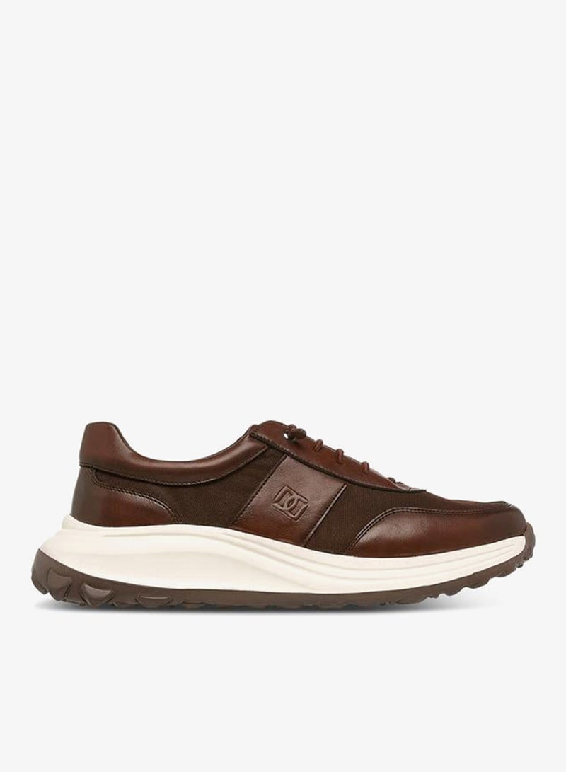 DUCHINI Men's Panelled Lace-Up Sneakers - Image 1