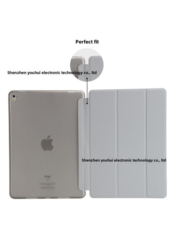 Ipad Air4 Protective Case Mini6 Case 9.7 Silicone Soft Case Pro11 Leather Case 2024 Anti-drop Ipad10.2 Case-Color:Grey-Applicable Model:ipad234