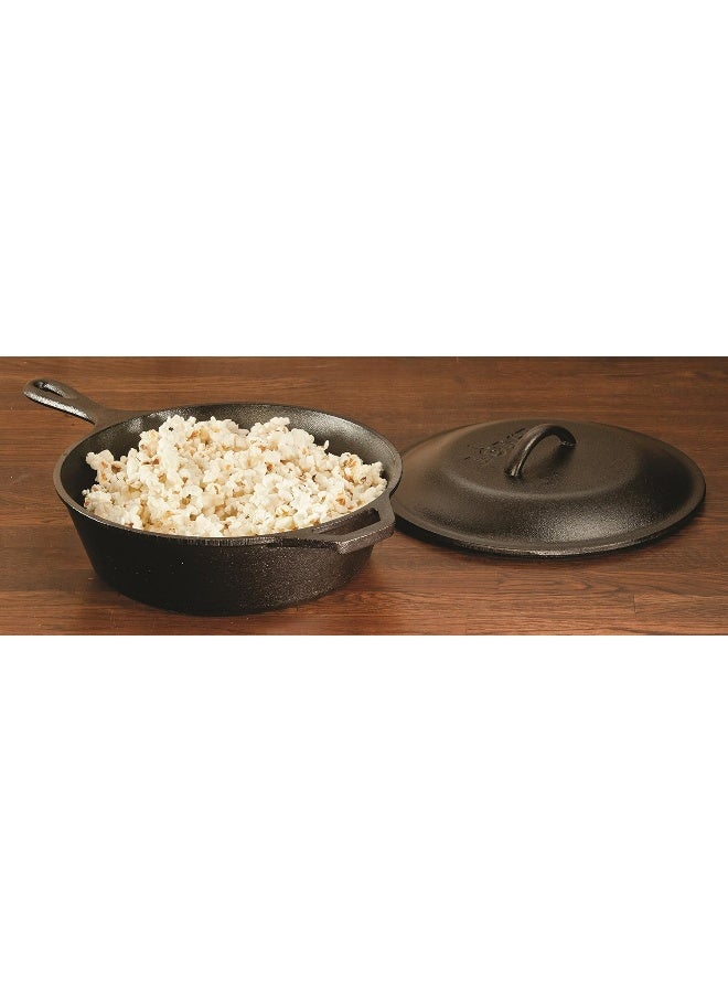 Lodge Pre-Seasoned Cast Iron Lid - Cast Iron Lid for Skillet, Grill Pan, Griddle, and Dutch Oven - 8 Inch - Image 3