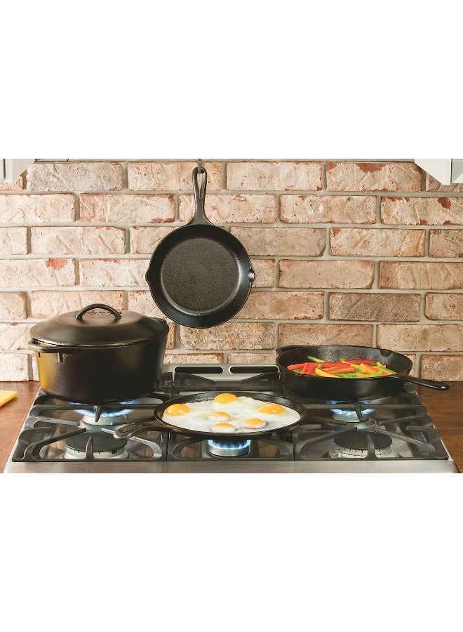 Lodge Pre-Seasoned Cast Iron Lid - Cast Iron Lid for Skillet, Grill Pan, Griddle, and Dutch Oven - 8 Inch - Image 5