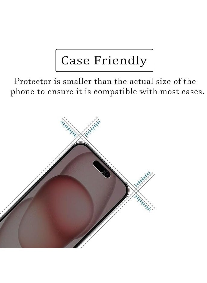 MIGOFAST Matte Ceramic Anti Spy for Iphone 15 Pro Privacy Screen Protector Not Glass Anti-Spy Full Adhesive Flexible Film for Iphone 15 Pro 2023 Black - Image 3