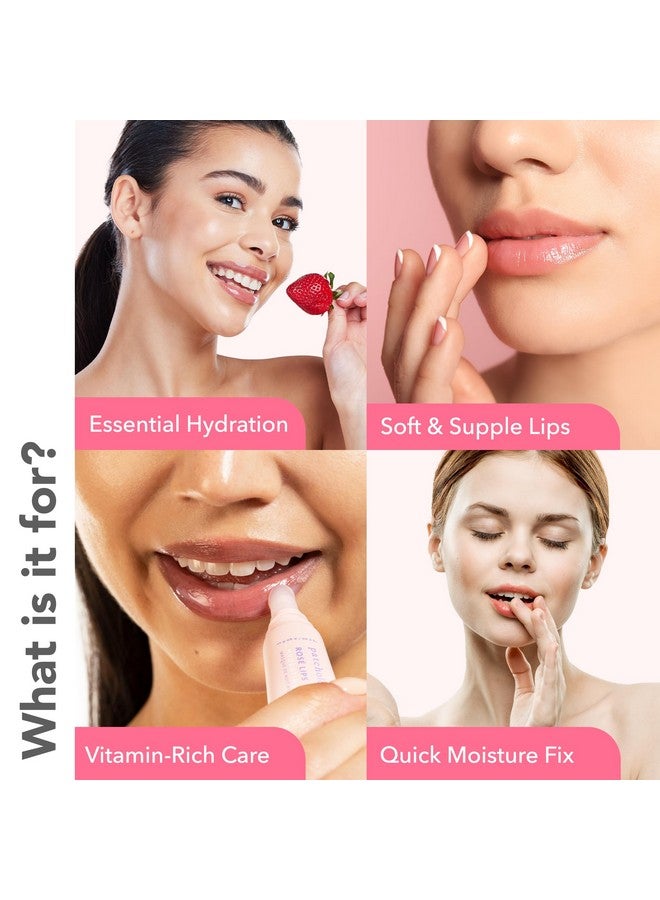 Patchology Rosé Lip Sleeping Mask Overnight Lip Mask With Hyaluronic Acid And Resveratrol Hydrating And Repairing Lip Gloss Treatment Softens And Heals Dry Cracked Lips (14.7 Ml) - Image 2