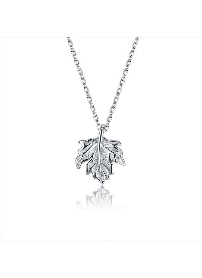 NIBEMINENT S925 Sterling Silver Crystal Studded Pendant Necklace  - Image 1