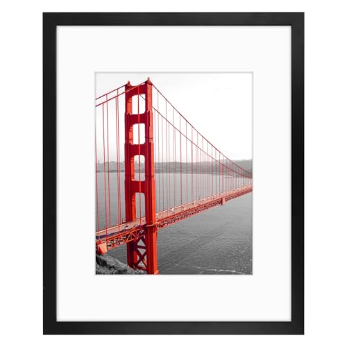 Frametory 16x20 Picture Frame for Wall, Display Picture 11x14 with Mat or 16x20 Without Mat, Gifts for Family(Black, 1 Pack) - Image 1