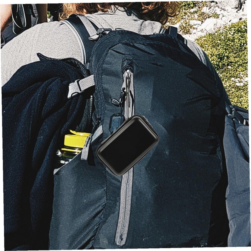 Black Electronic Organizer Bag Travel Cable Storage Pouch For Charger Accessories - Image 5
