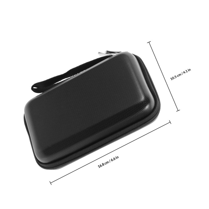 Black Electronic Organizer Bag Travel Cable Storage Pouch For Charger Accessories - Image 3