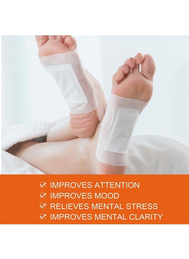 SOUTH MOON - Deep Cleansing Foot Pads 10 pcs, Natural Organic Ginger Foot Patches, Relieve Physical and Mental Stress, Reduce Foot odor, Easy to Use, Bamboo Vinegar Foot Pads - Image 1