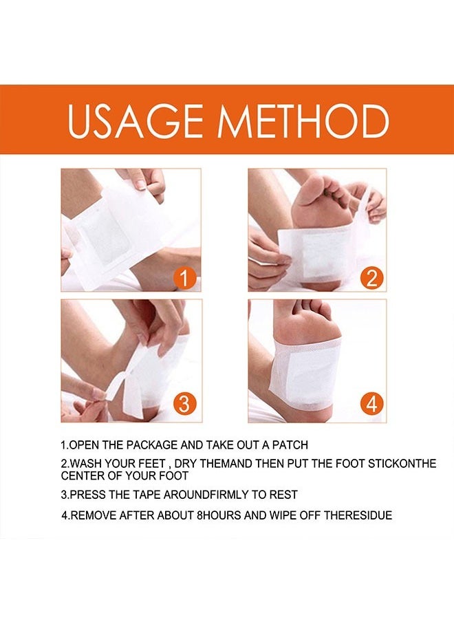 SOUTH MOON - Deep Cleansing Foot Pads 10 pcs, Natural Organic Ginger Foot Patches, Relieve Physical and Mental Stress, Reduce Foot odor, Easy to Use, Bamboo Vinegar Foot Pads - Image 1