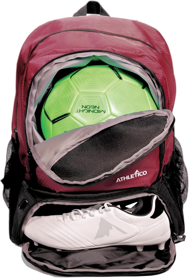 Athletico Youth Soccer Bag - Soccer Backpack & Bags for Basketball, Volleyball & Football | Includes Separate Cleat and Ball Compartment - Image 1