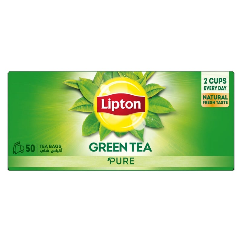 Lipton Green Tea Pure 50 Teabags - Image 1