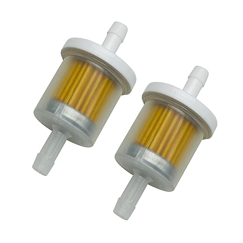 LETAYAR 14 Inline Fuel Filter 2Pack 40 Micron with Larger Internal Filter Media Fits Briggs Stratton 691035 Kawasaki 49019 Standard Size for Lawn Mower Small Engines Extended Service Life - Image 1