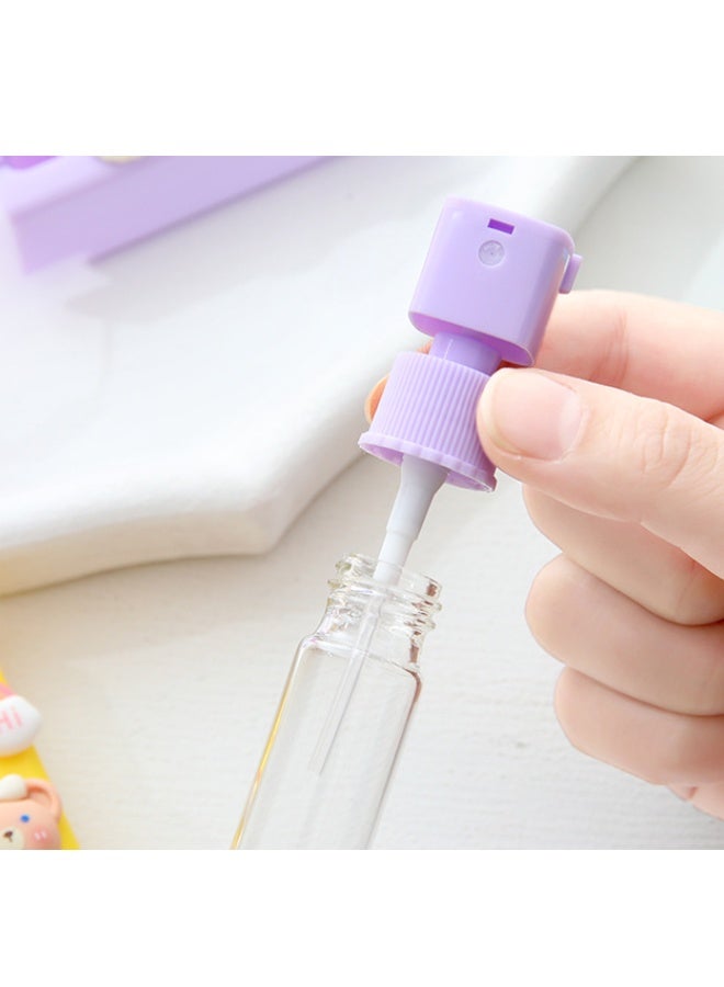 4 قطع لطيف ميني 10ml زجاجة رش، زجاجات السفر، 10ml - زجاجات السفر البلاستيكية المحمولة للبالغين التسرب مقابل رذاذ إعادة ملء للعطور، الحبر، تصفية اليد، الزيوت الأساسية والمراحيض ﻿ - Image 3