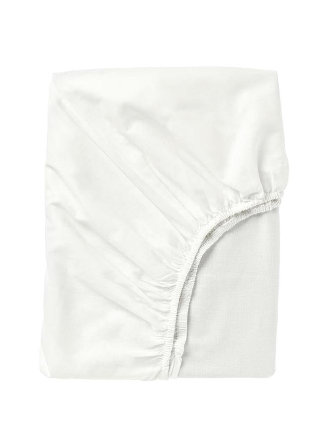 erorex Fitted Sheet White 160X200 Cm - Image 1