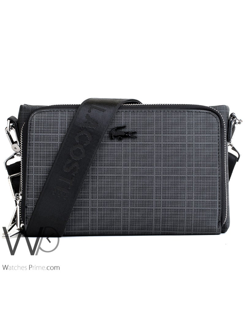 LACOSTE Lacoste Crossbody Shoulder Gray Bag For Men  - Image 1
