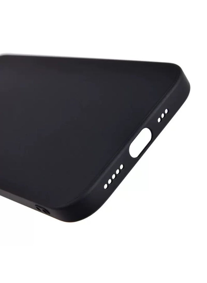 غلاف هاتف iPhone 15 Pro من السيليكون السائل -أسود - Image 5