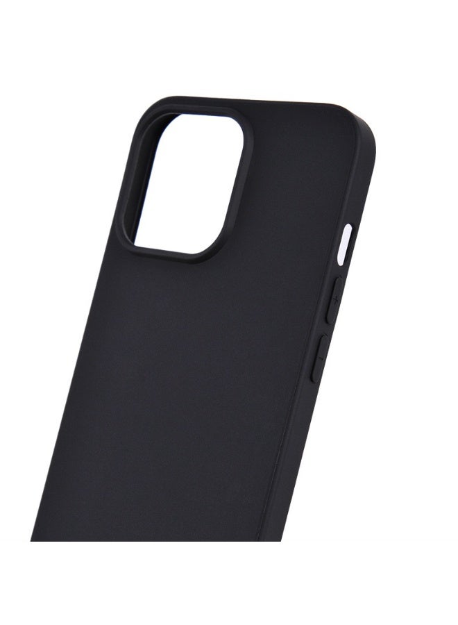 غلاف هاتف iPhone 15 Pro من السيليكون السائل -أسود - Image 4