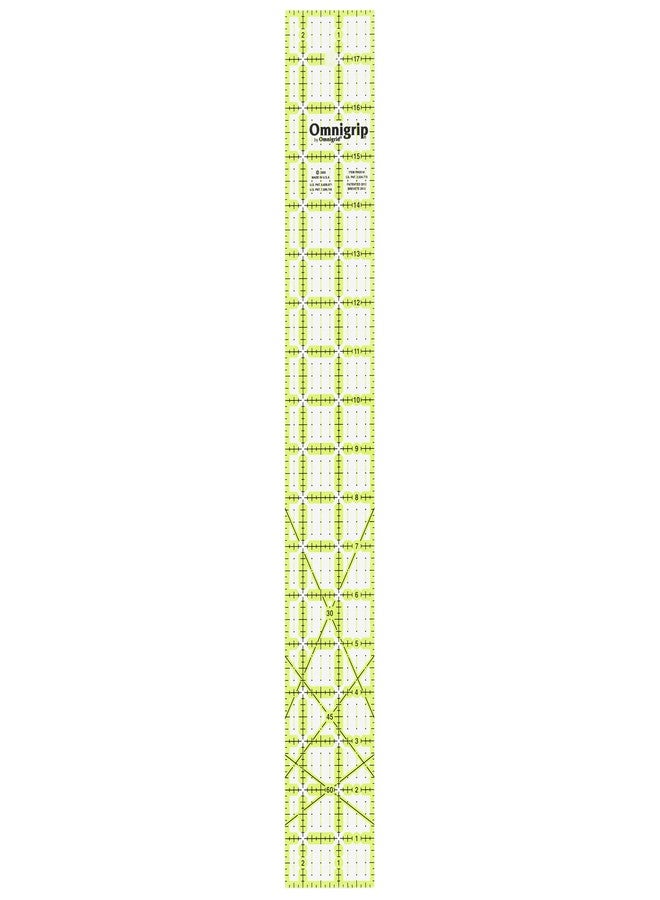أومني جريد مسطرة خياطة مانعة للانزلاق من Omnigrip RN2518، مقاس 2-1/2 × 18 بوصة - Image 1