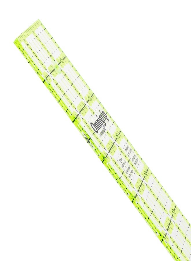 أومني جريد مسطرة خياطة مانعة للانزلاق من Omnigrip RN2518، مقاس 2-1/2 × 18 بوصة - Image 3