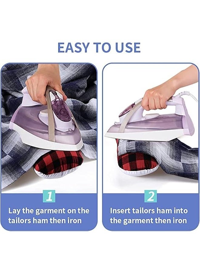 Premium Tailors Ham,Professional Pressing Tools Widely Used Ironing Ham Seam Roll for Dart Sleeve Curved Seam