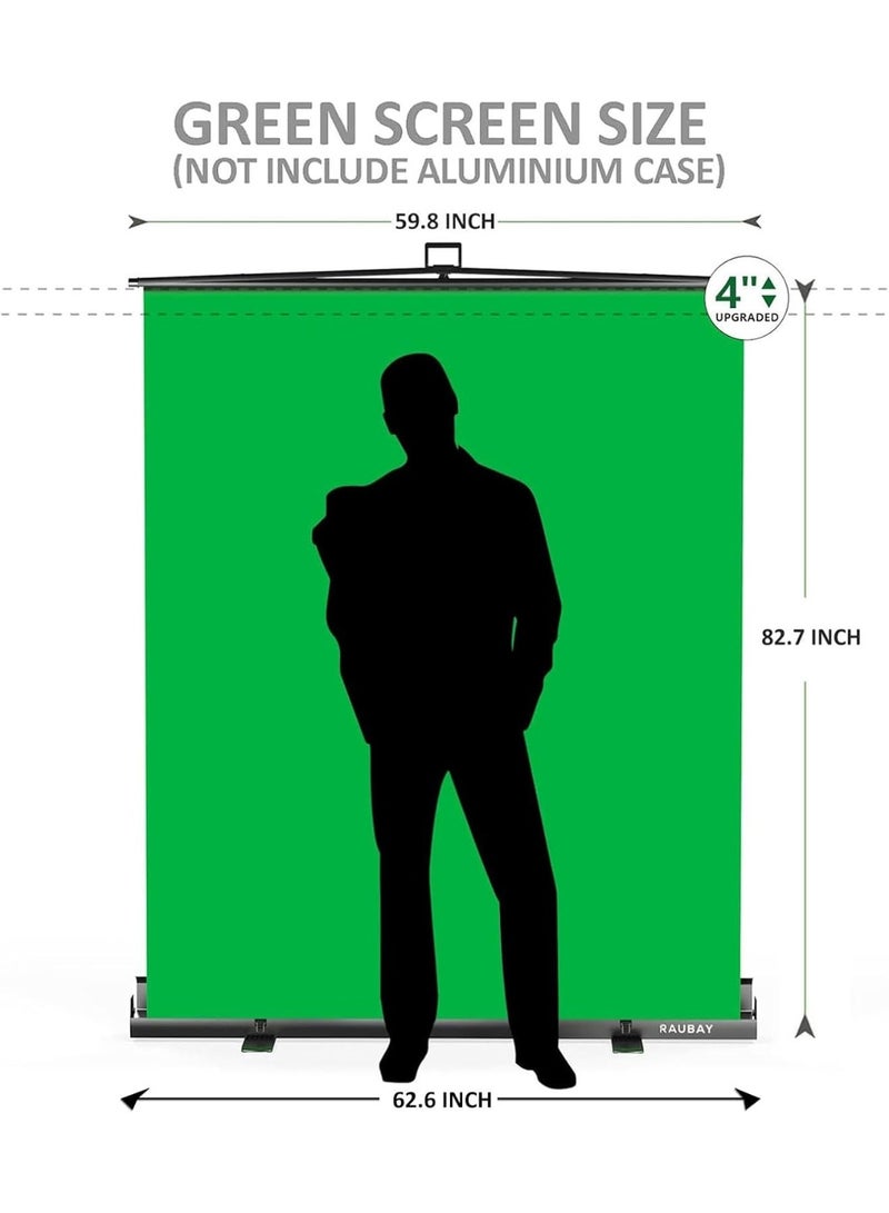 Raubay CGS1520 Collapsible Green Screen 152x210cm – Portable Foldable Chromakey Background For Video Production, Streaming, Photography And Content Creation - Image 2