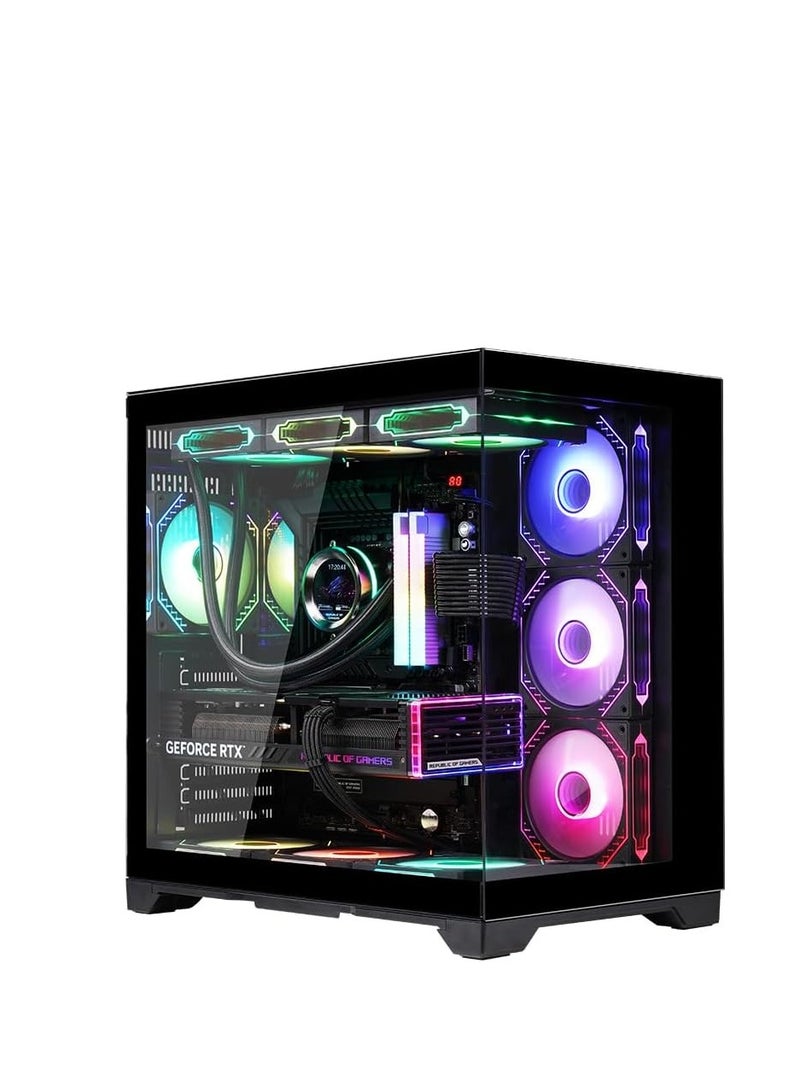 WJCOOLMAN حالة الألعاب WJCoolMan Robin II 7 مراوح ARGB - أسود | WJCOOLMAN-ROBIN-II-7F-BK - Image 2