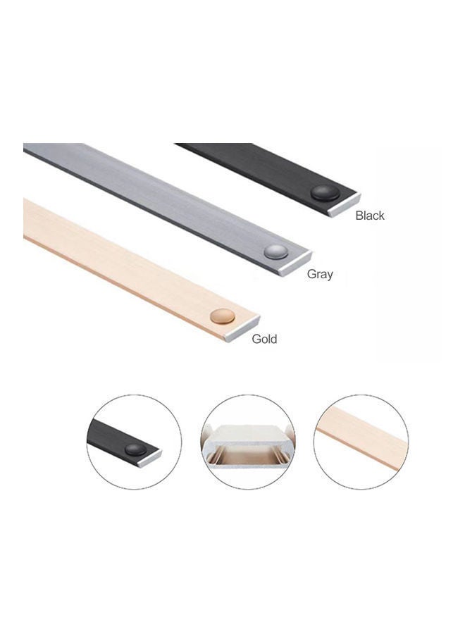 NIBEMINENT Shower Slide Bar With Handheld Holder Gold 63.00x5.00x7.00cm  - Image 3