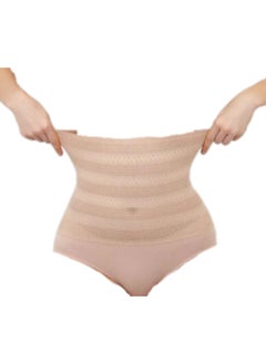 Fstyle High Waist Corset with Striped Design  - Image 2