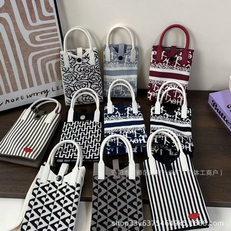 Fashionable Knitted Crossbody Bag for Women - Image 2