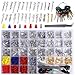 shengbowi Connector Pins Kit Crimped Terminal Pin Automotive Car Electrical 115182223252835mm MaleFemale Wire Seals Removal Tool kit Motorcycle ATV Wire NonInsulated Plug Crimp Set - Image 2