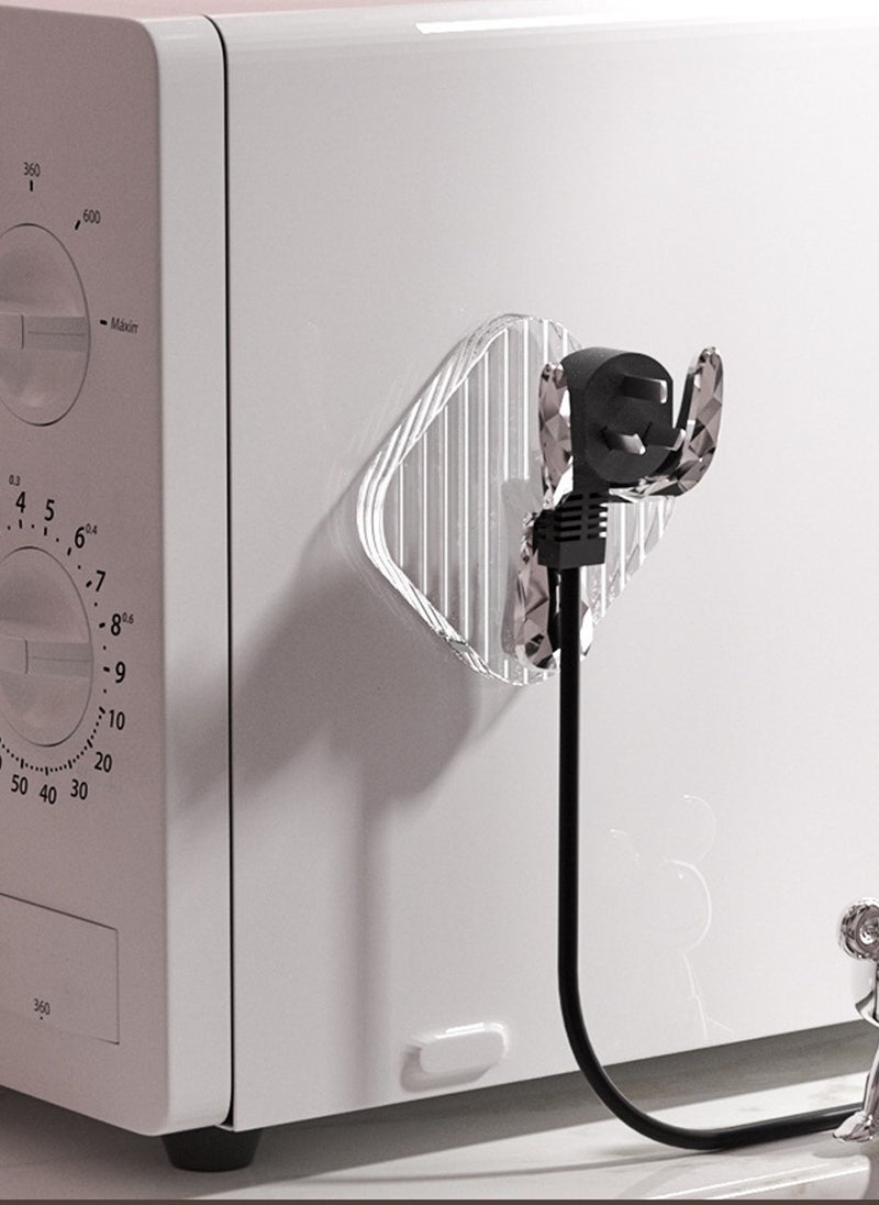 WAOKN 4 Piece Perforation-Free Wall Hook, Coat And Hat Hook Kitchen Bathroom Towel Hook  - Image 5