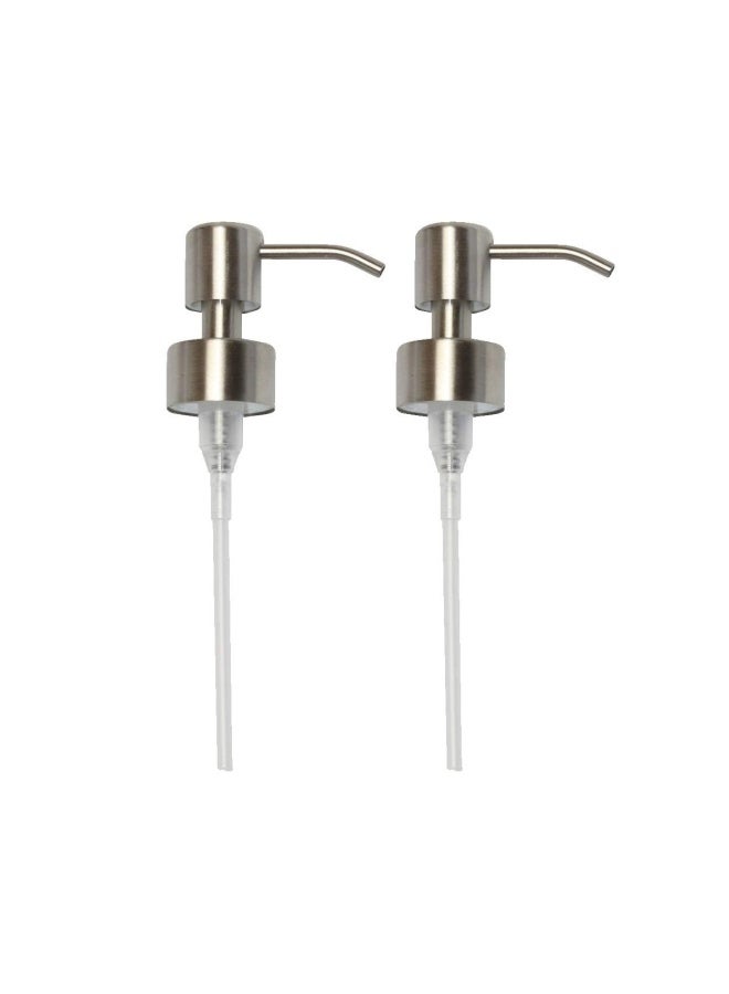 Kapitan Soap Dispenser Pump Head Replacement Spare For Standard 28 400 26 Mm 28Mm Neck Size Stainless Steel Brushed Finish - Image 1