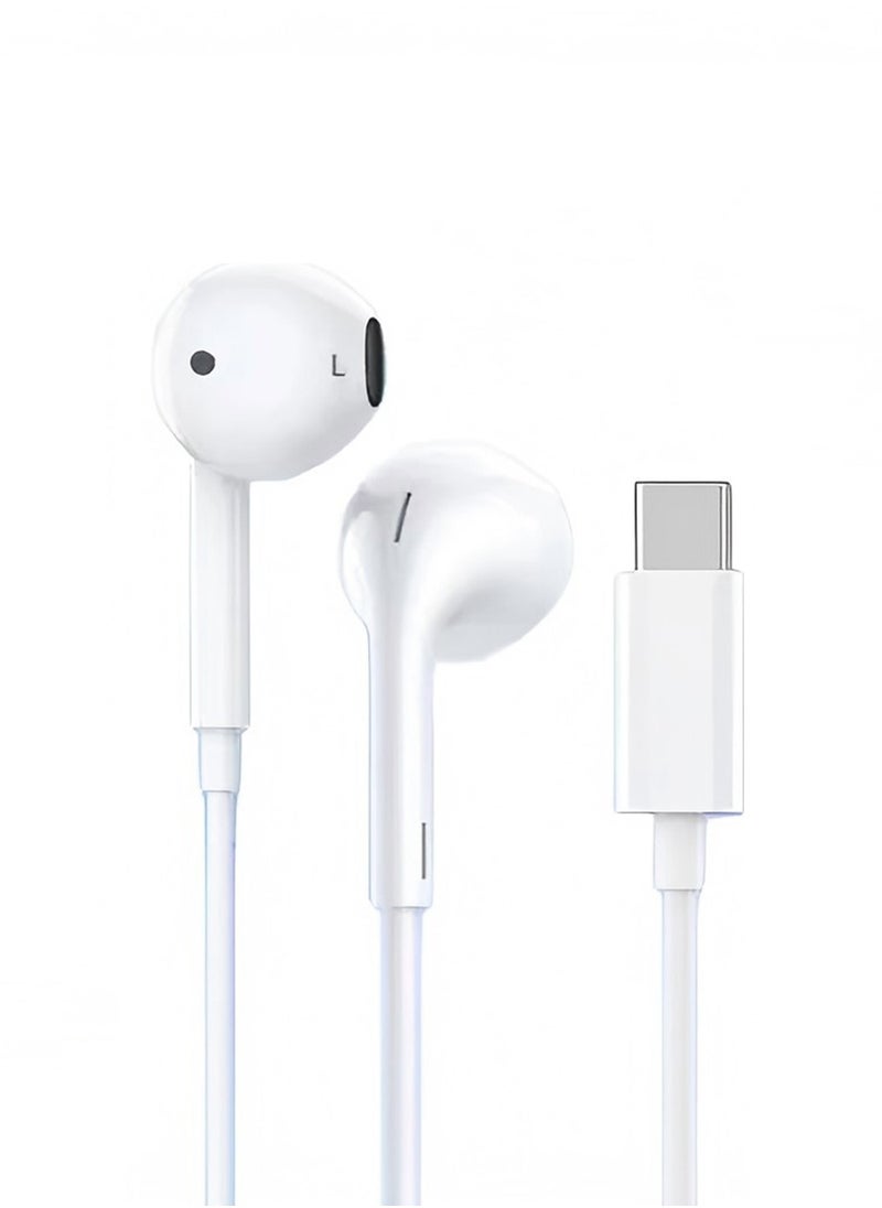 Youque - Type-C Wired Earphones,Compatible with iPhone 15 Pro Max,iPhone 16 Pro Max,Samsung Galaxy S25 Series S24 Series,Huawei,Honor and other devices with USB C audio port. - Image 1