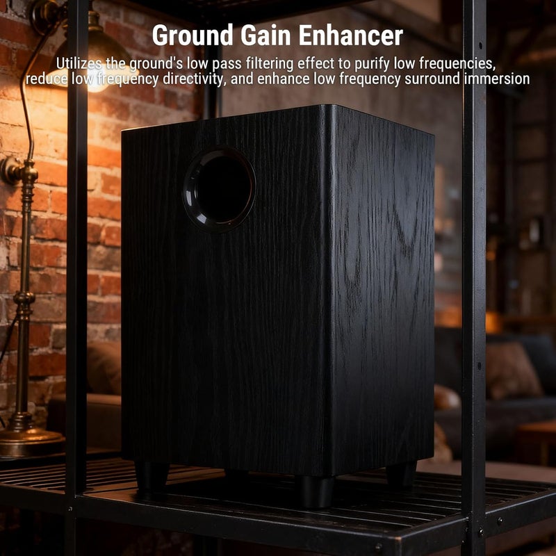 Passive Subwoofer, 6.5 Inch 100W MDF Home Subwoofer Speaker with Plug and Play for Home Theater - Image 3