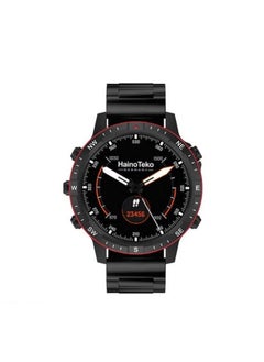 Haino Teko Haino Teko RW 49 Round Shape AMOLED Display Smartwatch With 3 Pair Strap – Black  - Image 1