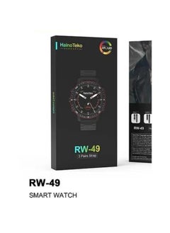 Haino Teko Haino Teko RW 49 Round Shape AMOLED Display Smartwatch With 3 Pair Strap – Black  - Image 2