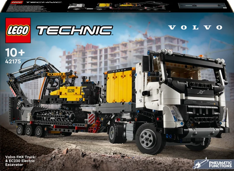 LEGO ® Technic Volvo FMX Truck and EC230 Electric Excavator 42175 - Creative Toy Building Set for Kids Ages 10 and Up (2274 Pieces)