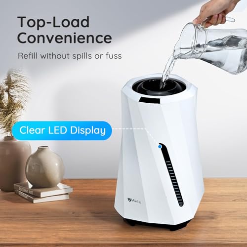 Airdog MOI Evaporative Humidifier for Baby- Mist-Free Humidifier, Mold Free humidifier, Quiet, LED Water Level Display for Premium Home Décor & Protection, Washable Filter, 0.8 Gallon Tank, 5 Modes - Image 4