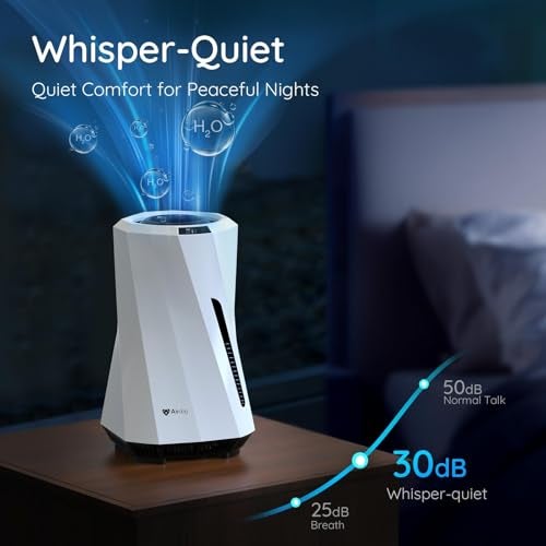 Airdog MOI Evaporative Humidifier for Baby- Mist-Free Humidifier, Mold Free humidifier, Quiet, LED Water Level Display for Premium Home Décor & Protection, Washable Filter, 0.8 Gallon Tank, 5 Modes - Image 5