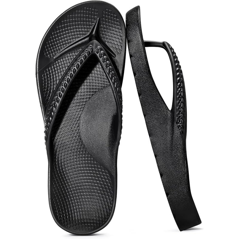 KIDMI Arch Support Flip Flops for Womens Comfortable Orthopedic Sandals for Plantar Fasciitis Beach Thong Slides - Image 1