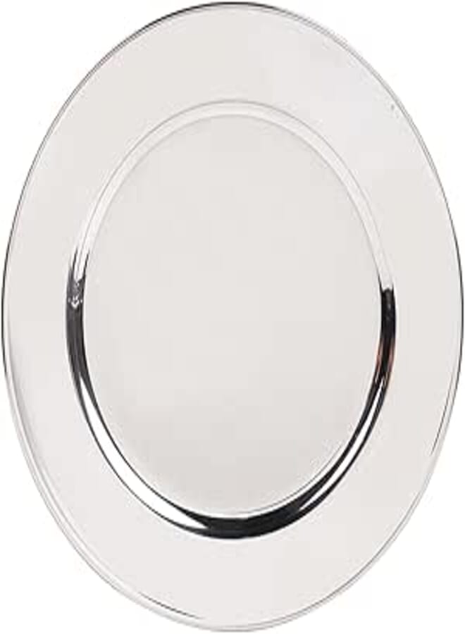 Aboud Stainless | super 18/10 stainless steel flat plate size 1 - silver