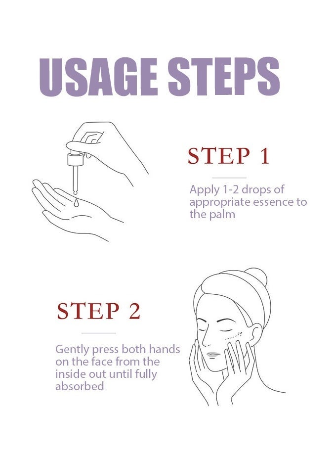 Rozino سيروم الببتيد لرفع وشد الوجه، سيروم مضاد للشيخوخة مع حمض الهيالورونيك، فيتامين C و E، سيروم مرطب للنساء، لرفع الوجه - سيروم للوجه لشد ورفع (30 مل) - Image 5