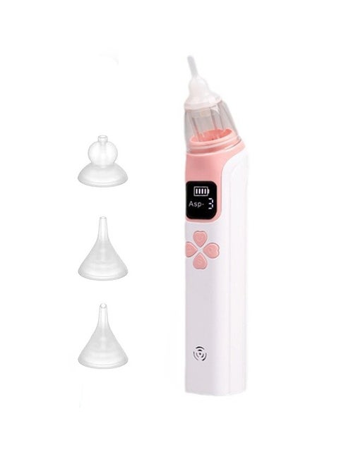Nasal Aspirator for Baby - Electric Nose Aspirator for Toddler, Baby Nose Sucker, Automatic Nose Cleaner with 3 Silicone Tips