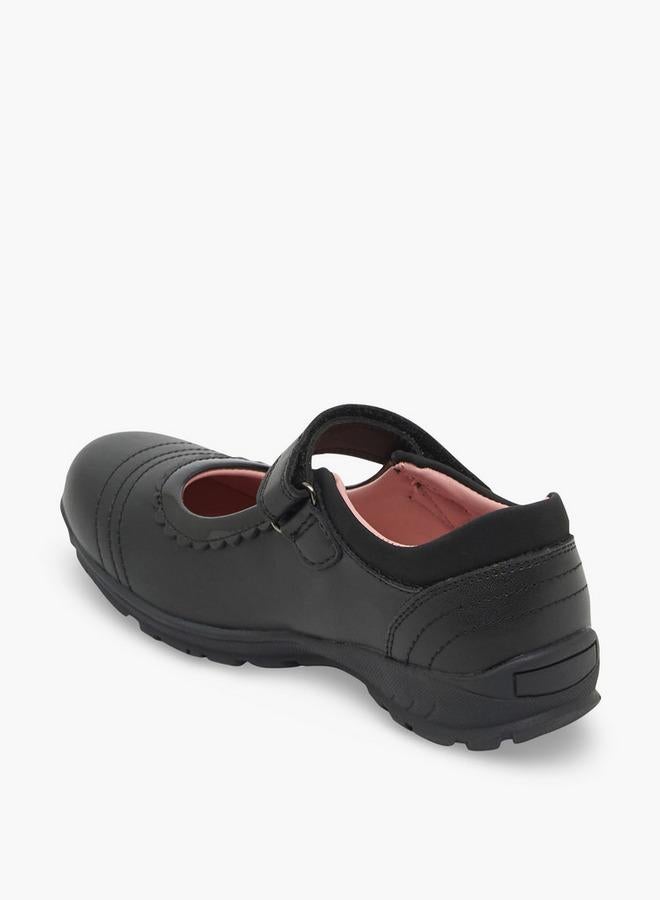 JUNIORS Girls Hook & Loop Mary Jane School Shoes - Image 5