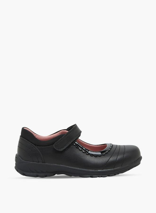 JUNIORS Girls Hook & Loop Mary Jane School Shoes - Image 3