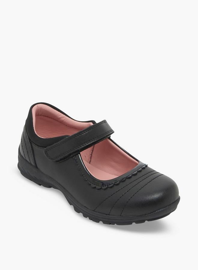 JUNIORS Girls Hook & Loop Mary Jane School Shoes - Image 2