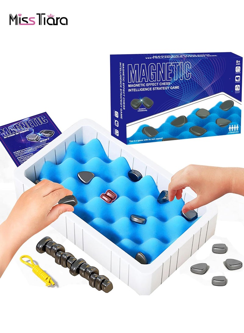 MissTiara لعبة الشطرنج المغناطيسية، لعبة مغناطيسية ممتعة على الطاولة، لعبة لوح مغناطيسي، لعبة استراتيجية للأطفال والكبار، ألعاب الحفلات العائلية - Image 1