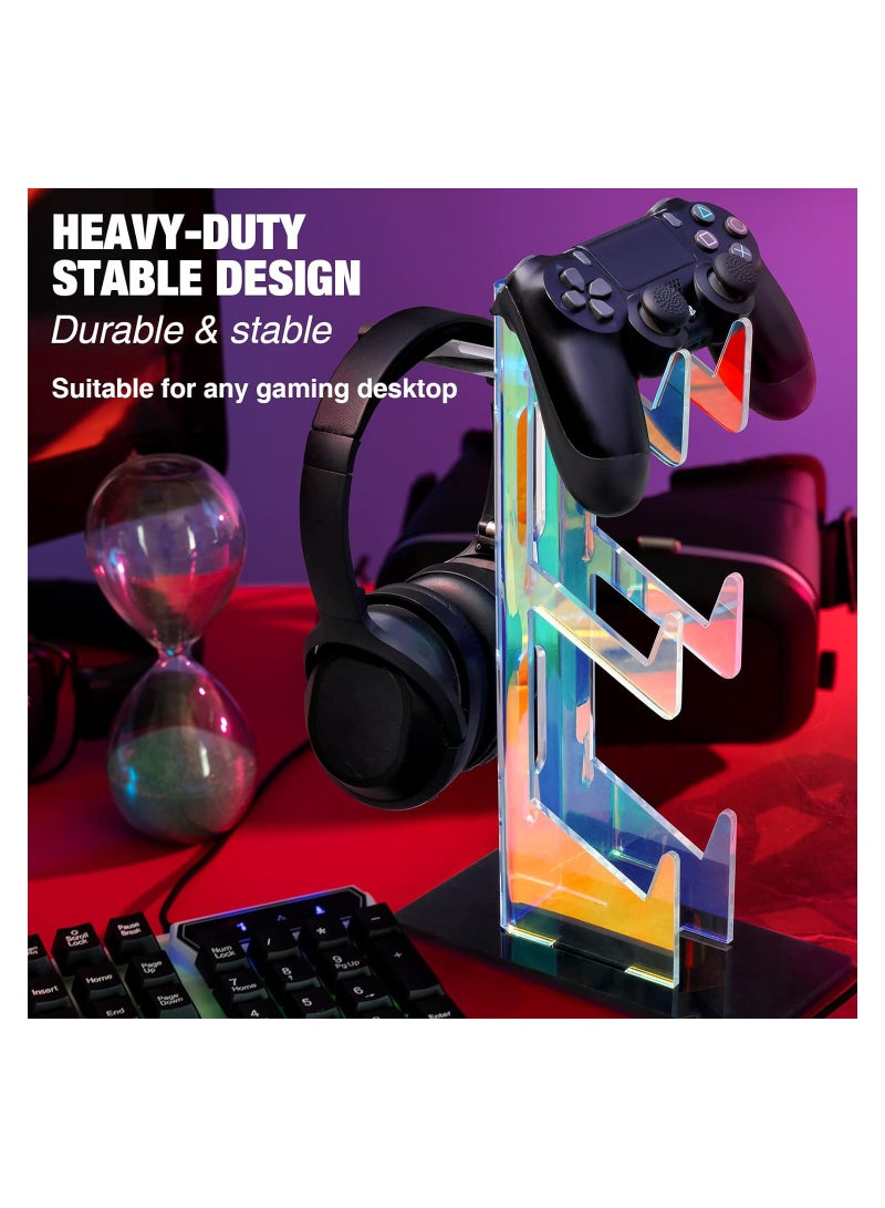 Universal 3 Tier Controller Holder and Headset Stand for PS5 Xbox ONE Switch STEAM, Controller Stand Gaming Accessories, Build Your Game Fortresses - Image 2