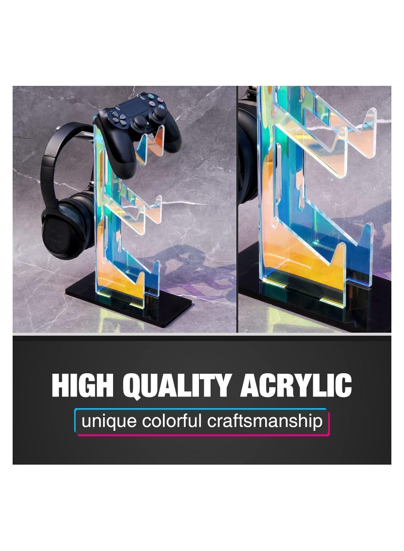 Universal 3 Tier Controller Holder and Headset Stand for PS5 Xbox ONE Switch STEAM, Controller Stand Gaming Accessories, Build Your Game Fortresses - Image 4