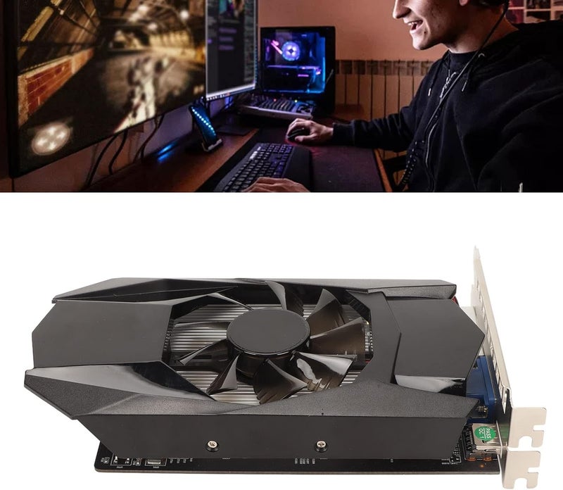 كلاراكو بطاقة رسومات HD7670 بسعة 4 جيجابايت GDDR5، 128 بت، تدعم DirectX 11، PCI Express X16 2.1، بطاقة رسومات للألعاب، تردد أساسي 1000 ميجاهرتز، ضوضاء منخفضة لأجهزة الكمبيوتر - Image 4